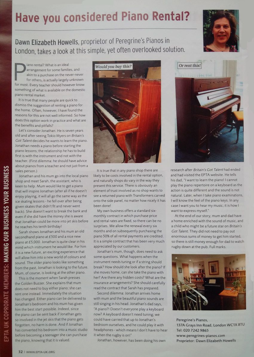Have you considered Piano Rental?