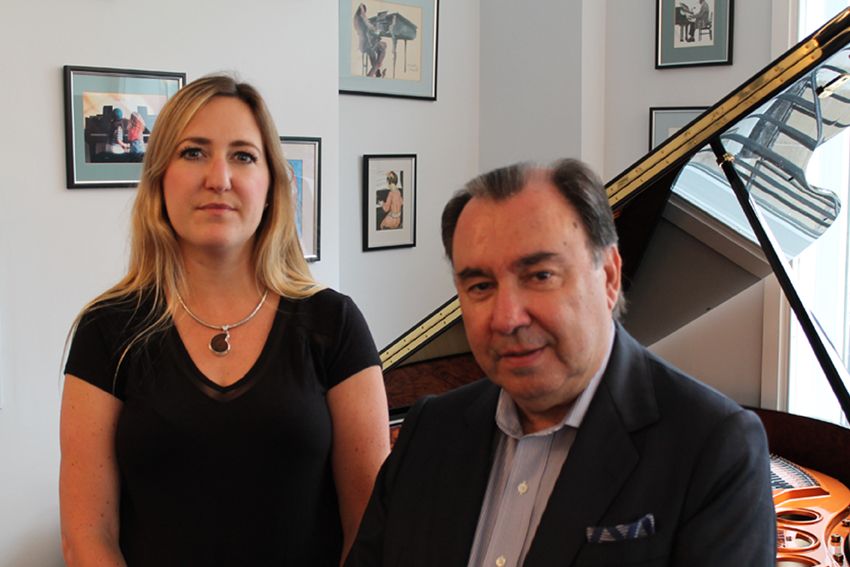 Alberto Reyes with journalist Claire Jackson