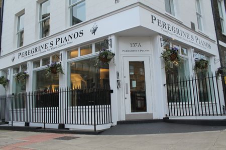 Peregrine's Pianos Shopfront